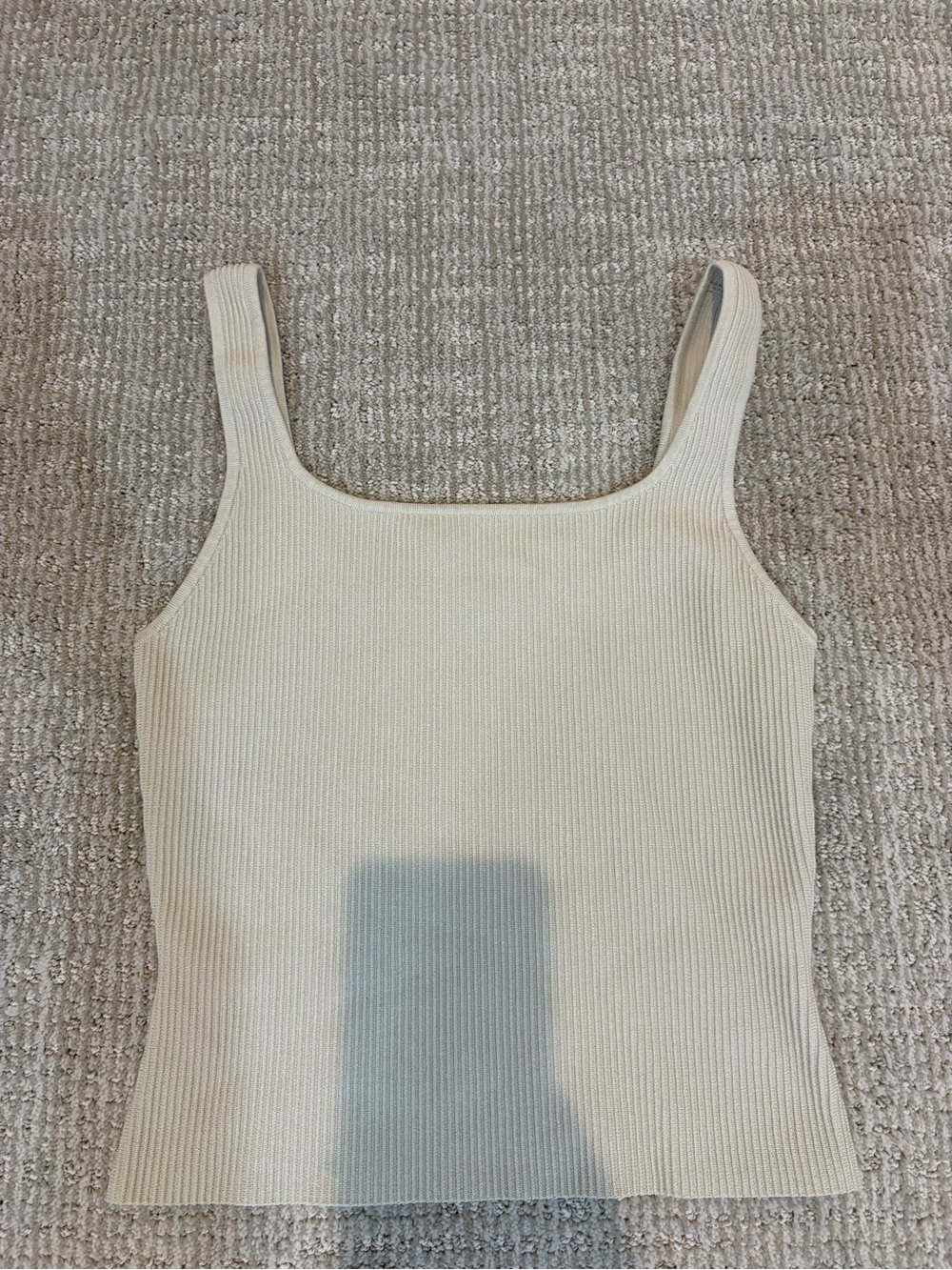 Aritzia Babaton Sculpt Knit Tank top - Cream